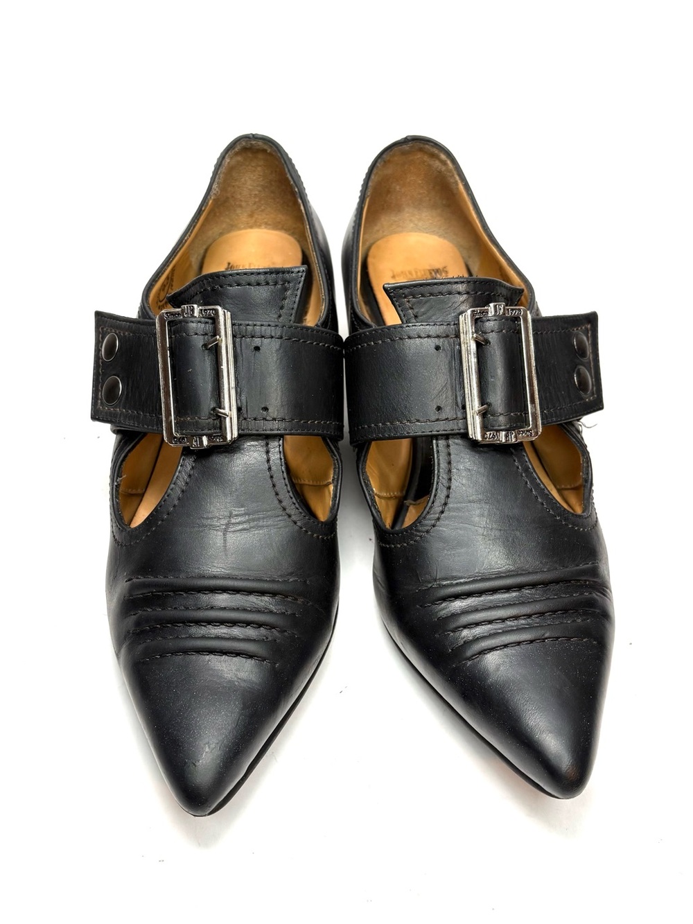 John Fluevog Black Leather Buckled Truth Pilgrim | 9.5 - Picture 2 of 12